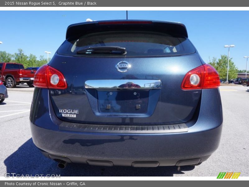 Graphite Blue / Black 2015 Nissan Rogue Select S