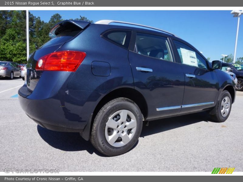 Graphite Blue / Black 2015 Nissan Rogue Select S