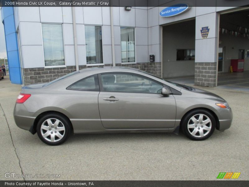 Galaxy Gray Metallic / Gray 2008 Honda Civic LX Coupe