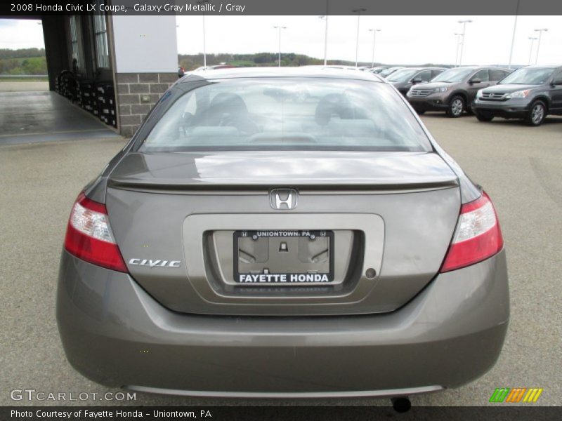Galaxy Gray Metallic / Gray 2008 Honda Civic LX Coupe