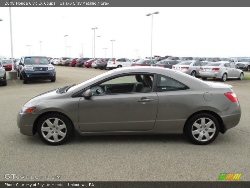 Galaxy Gray Metallic / Gray 2008 Honda Civic LX Coupe