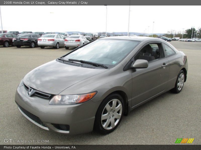 Galaxy Gray Metallic / Gray 2008 Honda Civic LX Coupe