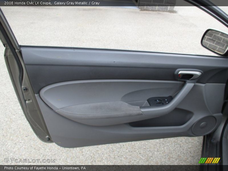 Galaxy Gray Metallic / Gray 2008 Honda Civic LX Coupe