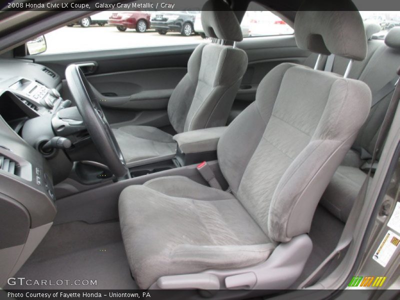 Galaxy Gray Metallic / Gray 2008 Honda Civic LX Coupe