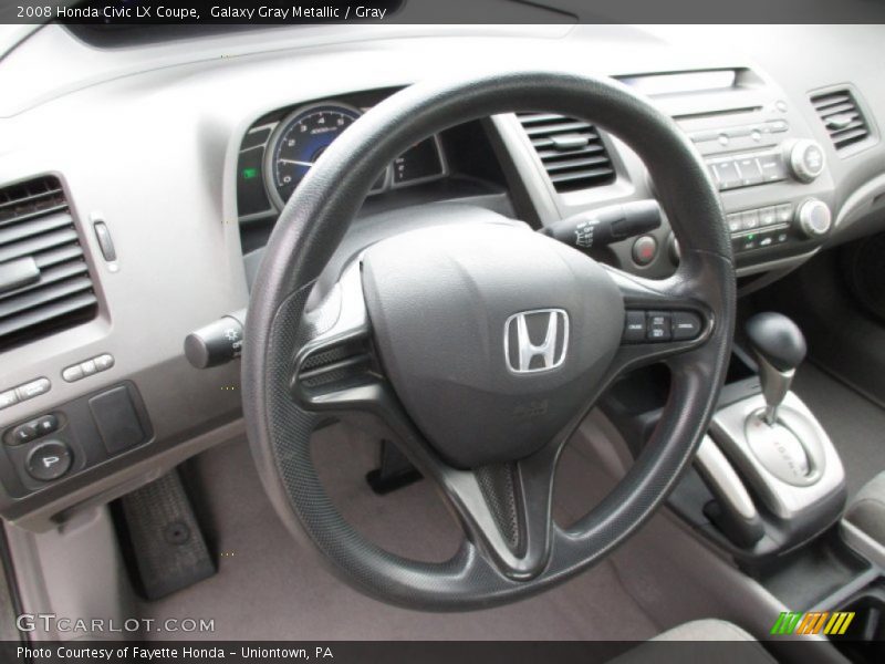 Galaxy Gray Metallic / Gray 2008 Honda Civic LX Coupe