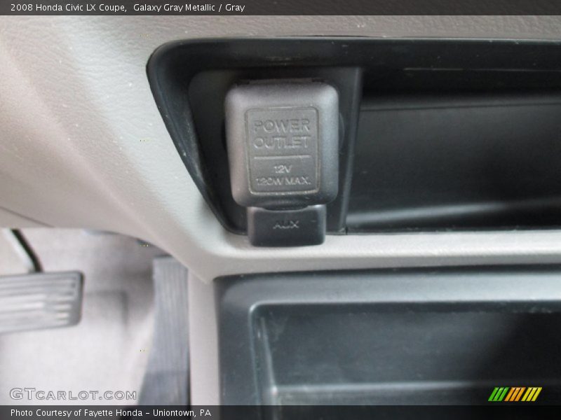 Galaxy Gray Metallic / Gray 2008 Honda Civic LX Coupe