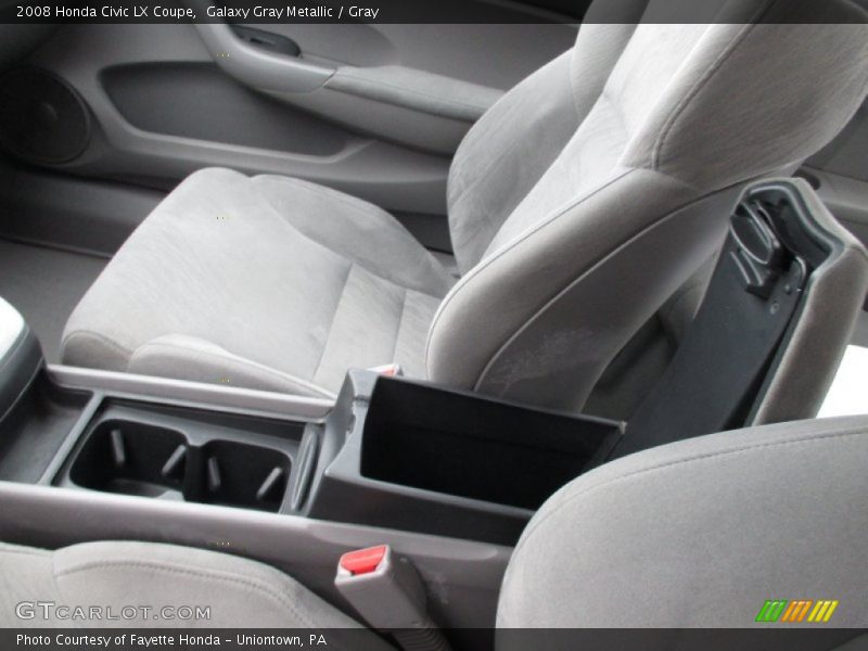 Galaxy Gray Metallic / Gray 2008 Honda Civic LX Coupe
