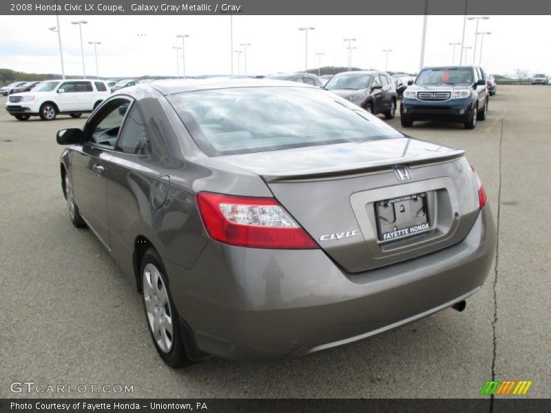 Galaxy Gray Metallic / Gray 2008 Honda Civic LX Coupe