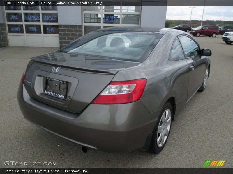 Galaxy Gray Metallic / Gray 2008 Honda Civic LX Coupe