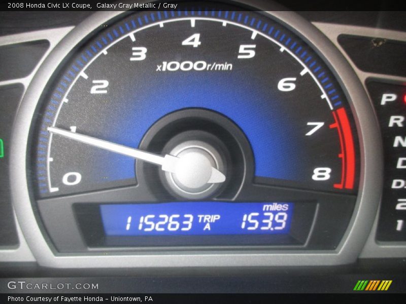 Galaxy Gray Metallic / Gray 2008 Honda Civic LX Coupe