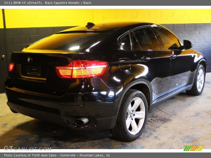 Black Sapphire Metallic / Black 2011 BMW X6 xDrive35i