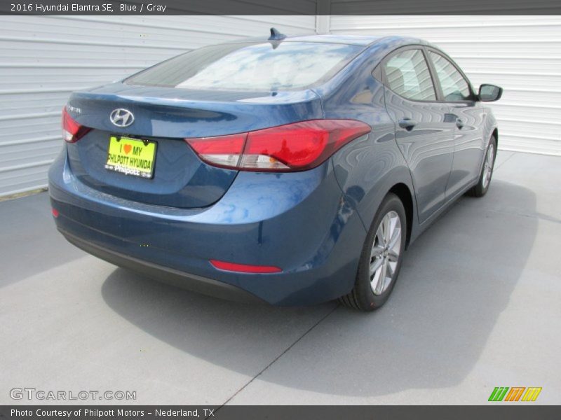 Blue / Gray 2016 Hyundai Elantra SE