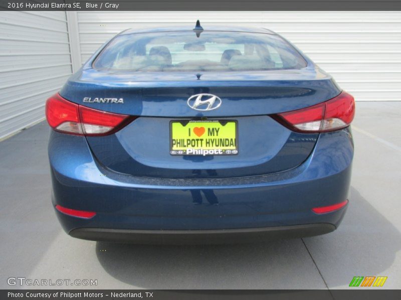Blue / Gray 2016 Hyundai Elantra SE