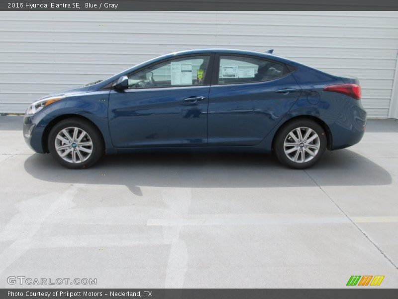 Blue / Gray 2016 Hyundai Elantra SE