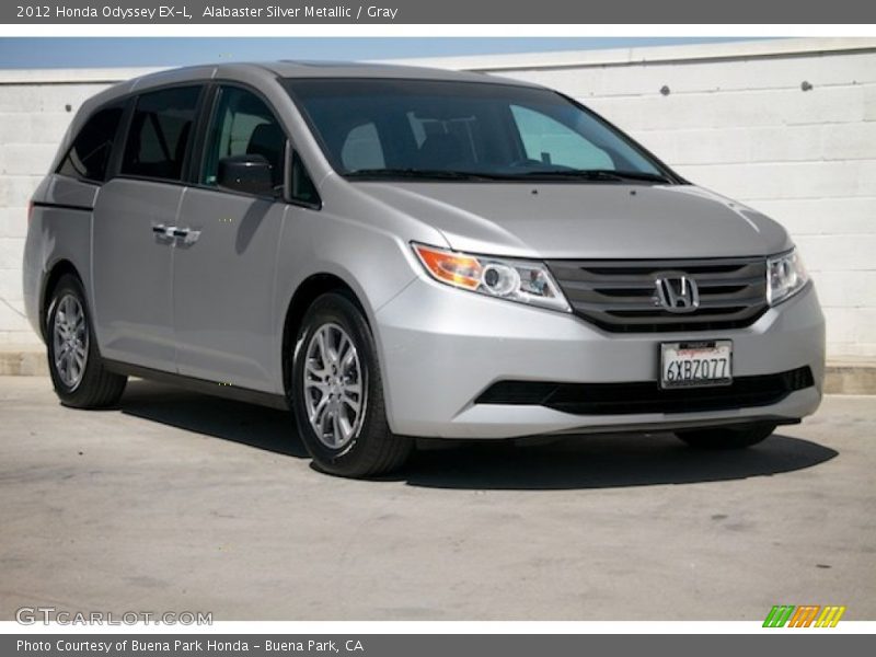 Alabaster Silver Metallic / Gray 2012 Honda Odyssey EX-L