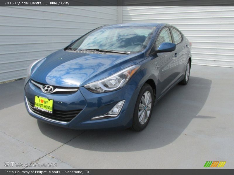 Blue / Gray 2016 Hyundai Elantra SE