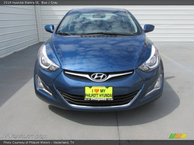 Blue / Gray 2016 Hyundai Elantra SE