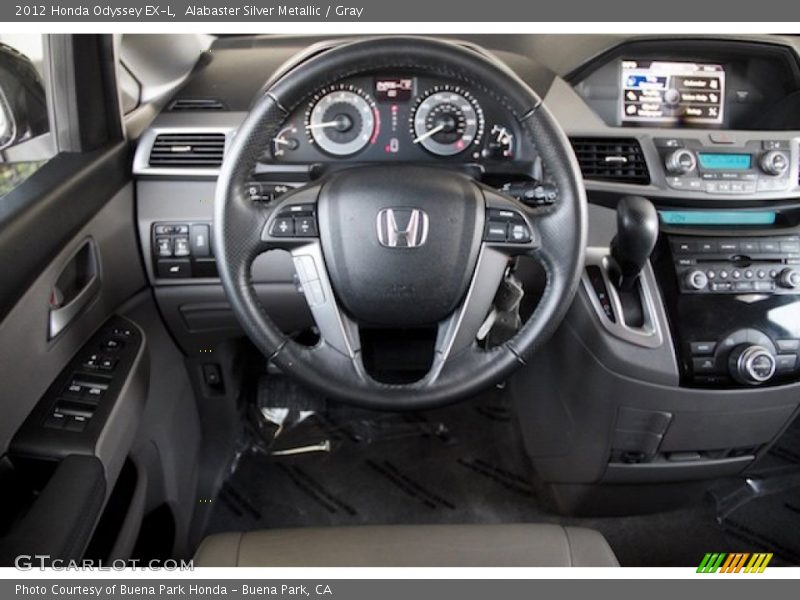 Alabaster Silver Metallic / Gray 2012 Honda Odyssey EX-L