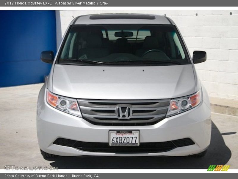 Alabaster Silver Metallic / Gray 2012 Honda Odyssey EX-L