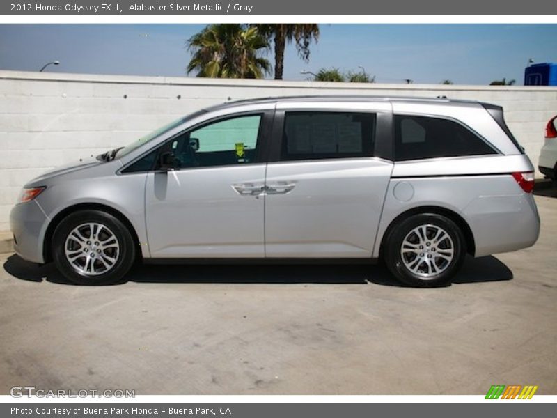 Alabaster Silver Metallic / Gray 2012 Honda Odyssey EX-L