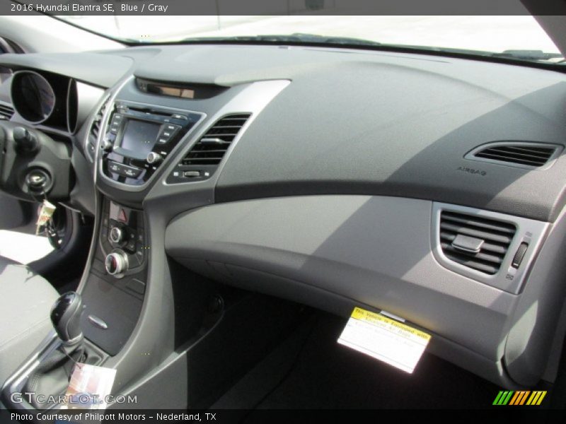 Blue / Gray 2016 Hyundai Elantra SE