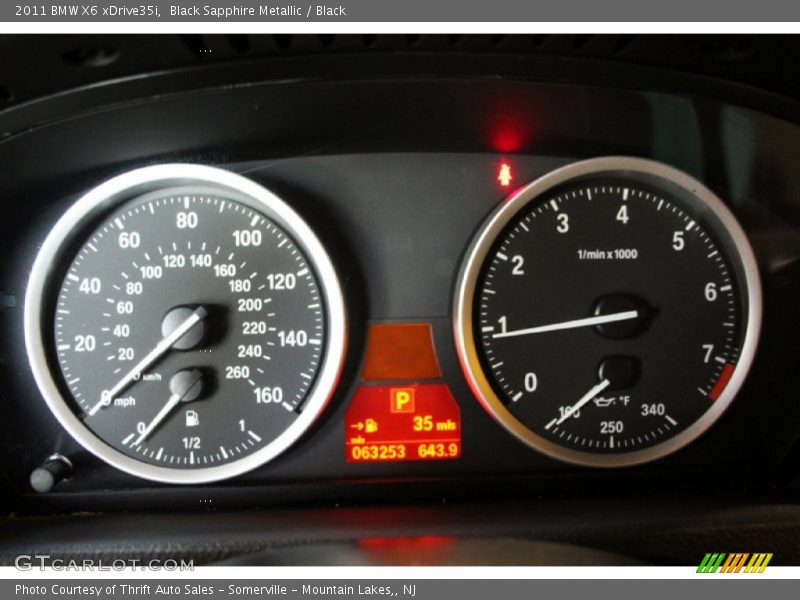 Black Sapphire Metallic / Black 2011 BMW X6 xDrive35i