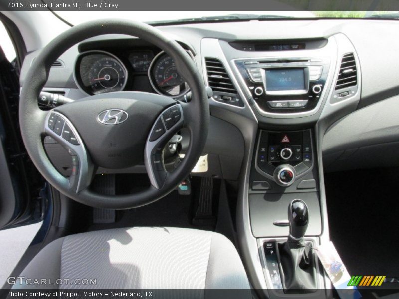 Blue / Gray 2016 Hyundai Elantra SE