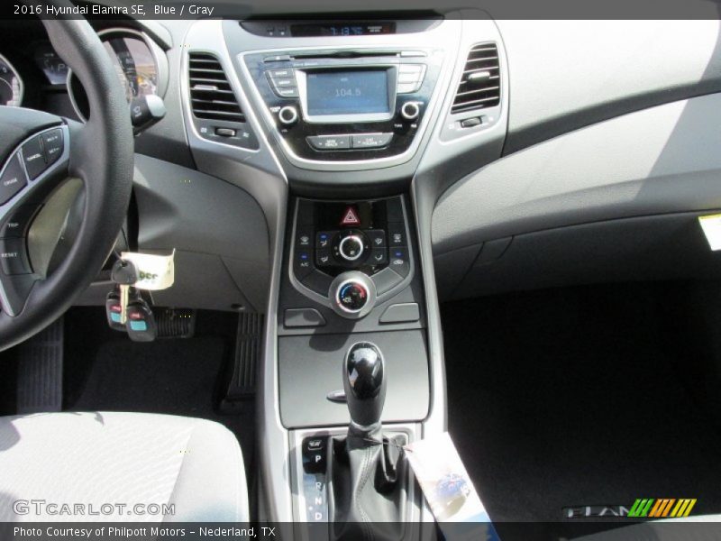 Blue / Gray 2016 Hyundai Elantra SE
