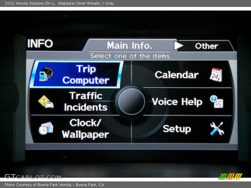 Alabaster Silver Metallic / Gray 2012 Honda Odyssey EX-L