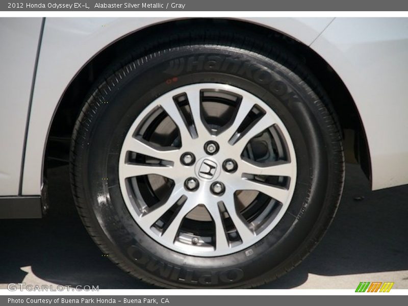 Alabaster Silver Metallic / Gray 2012 Honda Odyssey EX-L