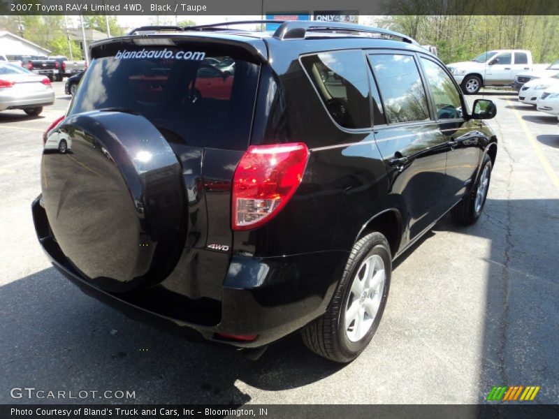 Black / Taupe 2007 Toyota RAV4 Limited 4WD