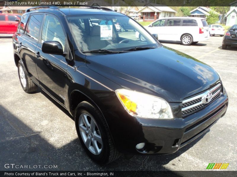Black / Taupe 2007 Toyota RAV4 Limited 4WD