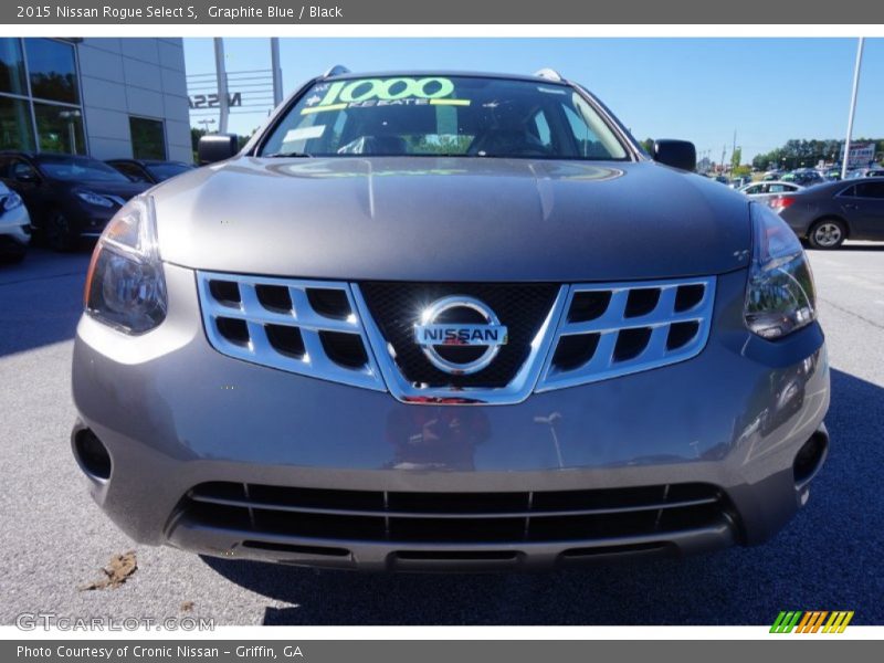 Graphite Blue / Black 2015 Nissan Rogue Select S