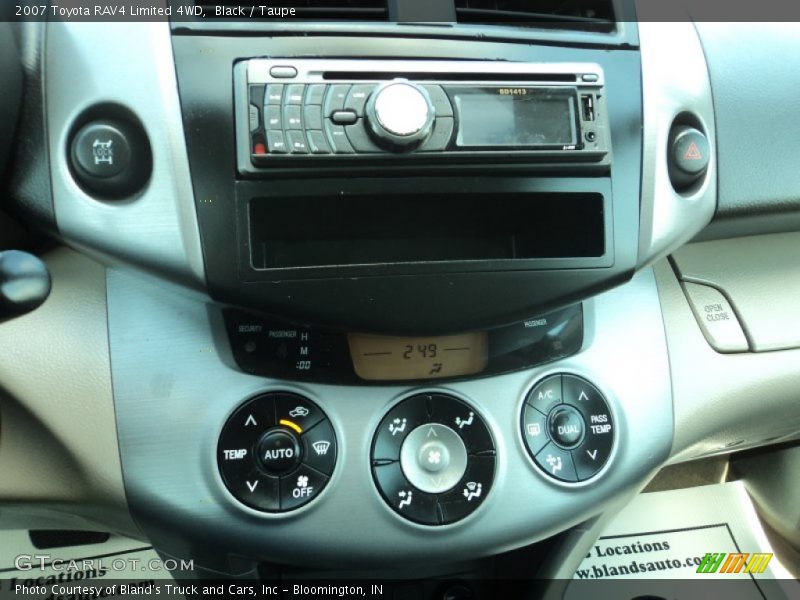 Black / Taupe 2007 Toyota RAV4 Limited 4WD