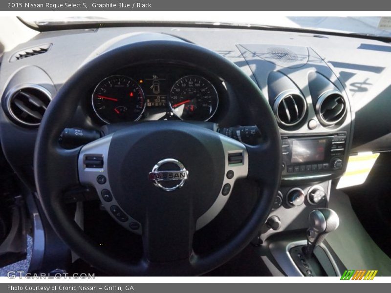 Graphite Blue / Black 2015 Nissan Rogue Select S