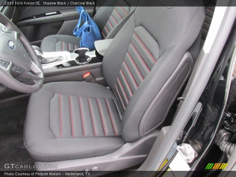 Front Seat of 2016 Fusion SE