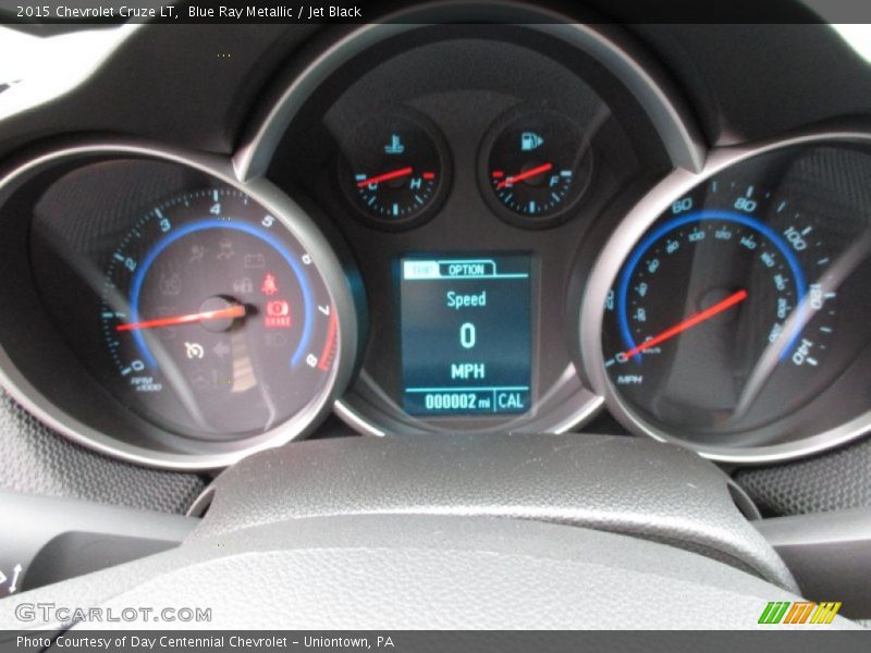 Blue Ray Metallic / Jet Black 2015 Chevrolet Cruze LT