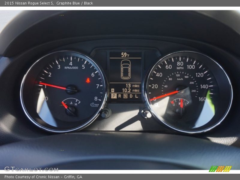 Graphite Blue / Black 2015 Nissan Rogue Select S