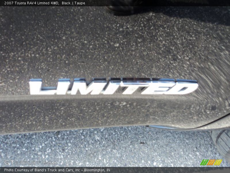 Black / Taupe 2007 Toyota RAV4 Limited 4WD