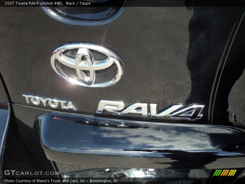 Black / Taupe 2007 Toyota RAV4 Limited 4WD