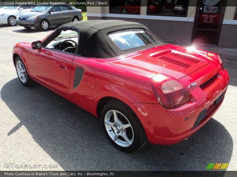 Absolutely Red / Black 2000 Toyota MR2 Spyder Roadster