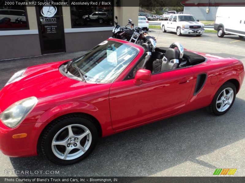 Absolutely Red / Black 2000 Toyota MR2 Spyder Roadster