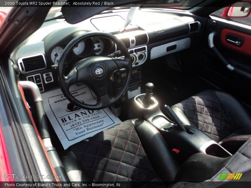 Absolutely Red / Black 2000 Toyota MR2 Spyder Roadster