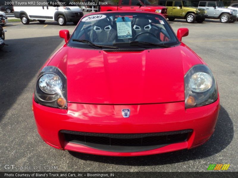 Absolutely Red / Black 2000 Toyota MR2 Spyder Roadster