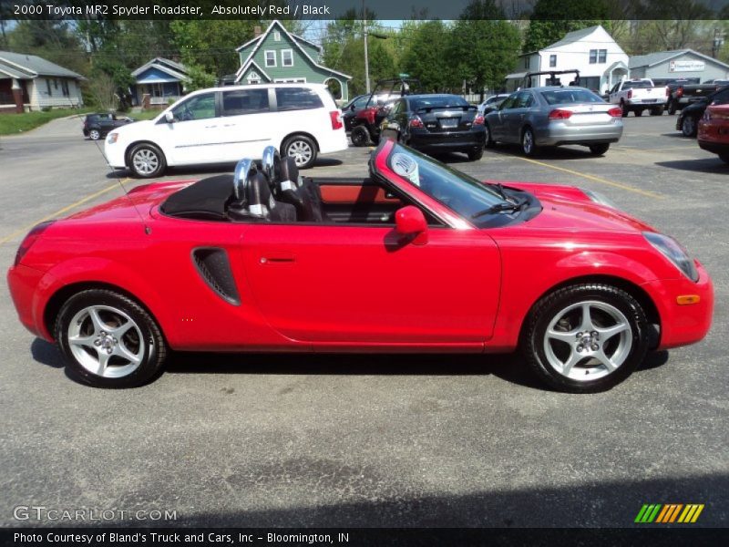 Absolutely Red / Black 2000 Toyota MR2 Spyder Roadster
