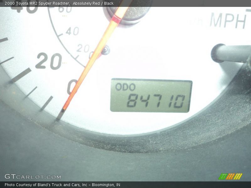 Absolutely Red / Black 2000 Toyota MR2 Spyder Roadster