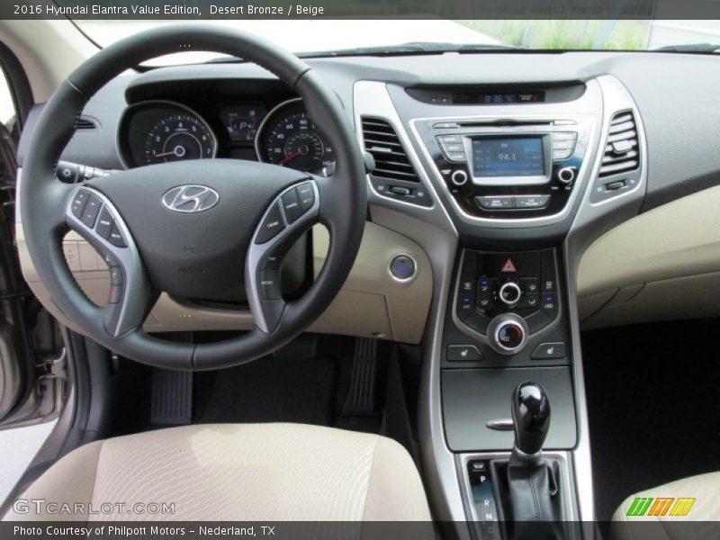 Desert Bronze / Beige 2016 Hyundai Elantra Value Edition