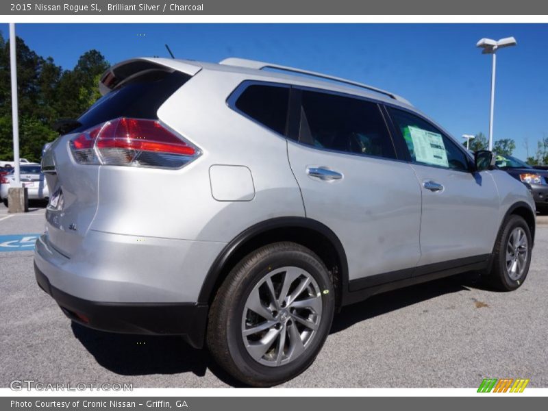 Brilliant Silver / Charcoal 2015 Nissan Rogue SL