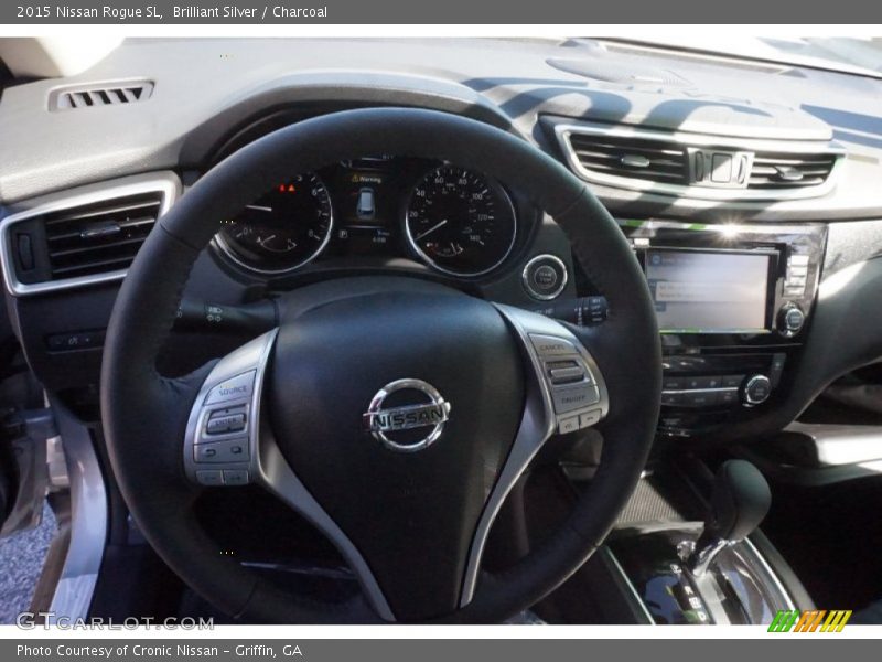 Brilliant Silver / Charcoal 2015 Nissan Rogue SL
