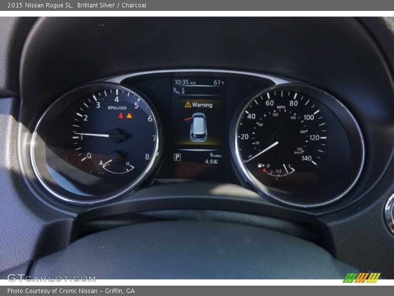 Brilliant Silver / Charcoal 2015 Nissan Rogue SL